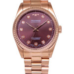 T9C33PA　ブラウン／ピンクゴールドベルト